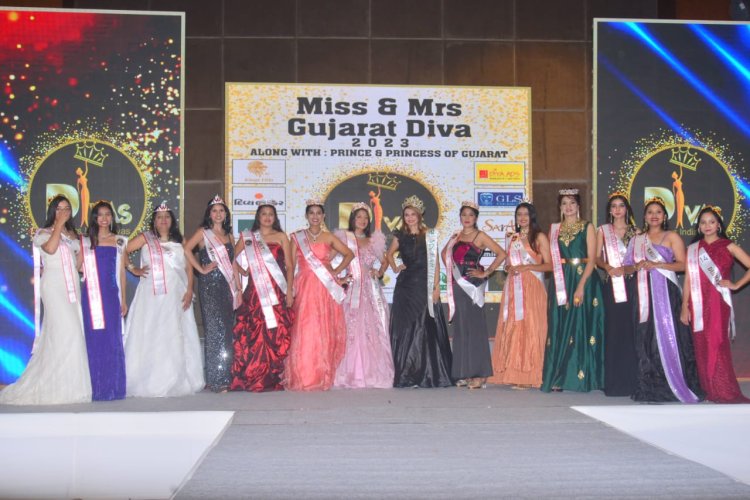 Miss/Mrs Gujarat Diva and Kids Pageant Prince and Princess of Gujarat Shine at Kingsvilla Resorts Bavla Ahmedabad .