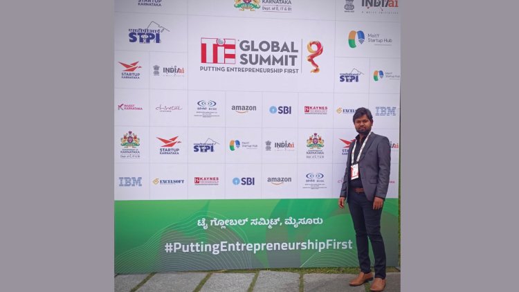 Dr. Yathindra Shivarajiah Showcases Finca at TIE Global Summit 2024 at Infosys Mysuru Campus