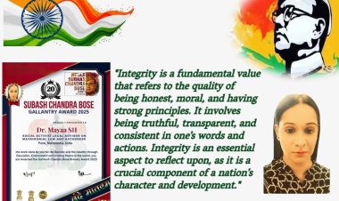 Mayaa SH Wins The Prestigious Subhash Chandra Bose Gallantry Award