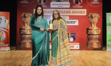 Indian Visionary Award under the title of Real Heroes by I & B ministry winner Dr Archana Shailesh Patel