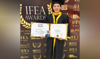 Poet And Novelist Sankha Subhra Devbarman Receives Honorary Doctorate