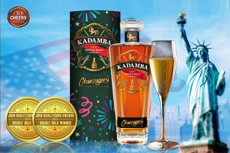 Kadamba, The World’s First 'Champagne Barrel Finished Single-malt' Wins Double Gold