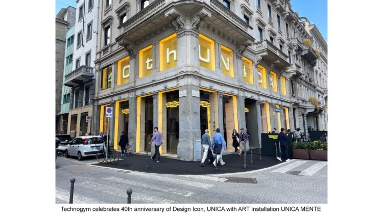 Technogym celebrates 40th anniversary of Design Icon, UNICA with ART Installation UNICA MENTE